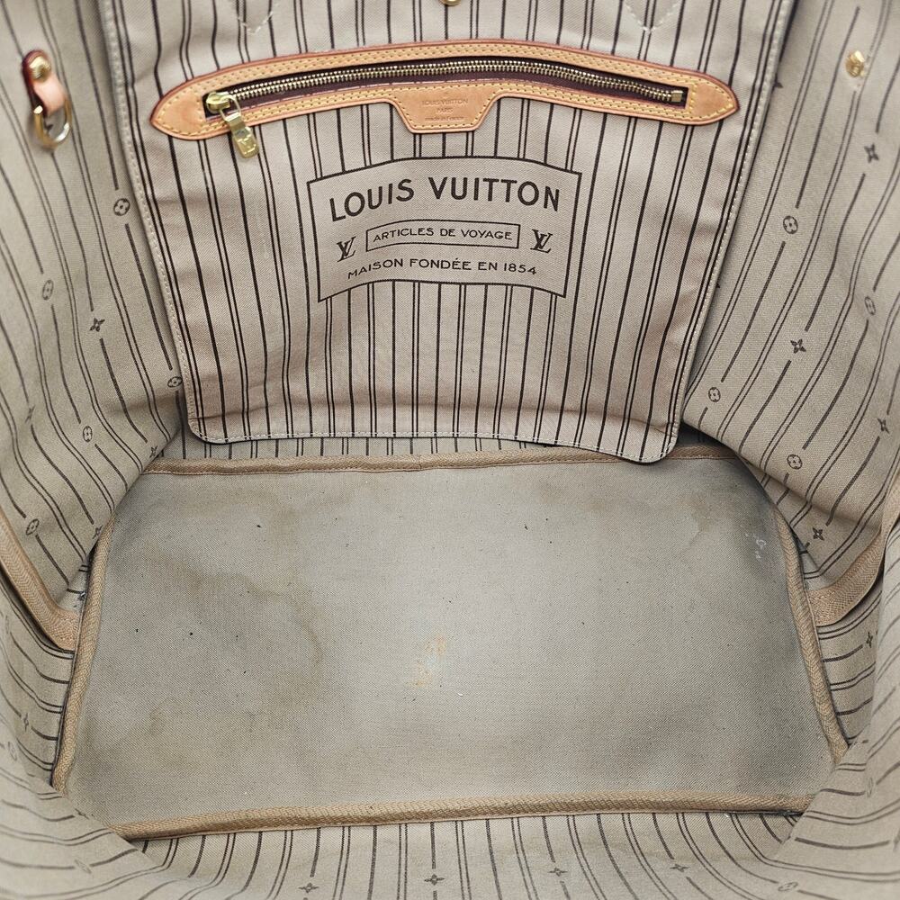 Louis Vuitton Neverfull MM Monogram Canvas Tote Bag Brown - Preowned - Picture 10 of 15